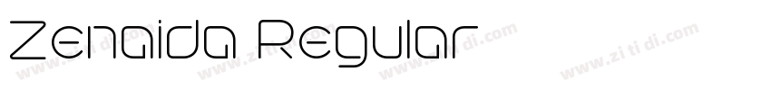 Zenaida Regular字体转换 Zenaida Regular字体转换